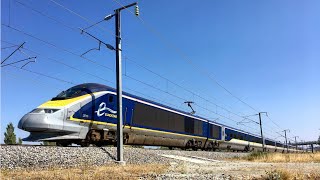 High speed Train  TGV Eurostar OUIGO Thalys in France [upl. by Priscilla]