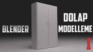 Blender  Dolap Modelleme  1 [upl. by Eissen]