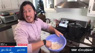 Markiplier Cooks Momipliers Chicken Dumpling Recipe for Gordon Ramsay MakeAWish CookingUpWishes [upl. by Marlin]