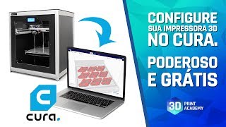 Como configurar sua Impressora 3D no Fatiador Cura [upl. by Caundra]