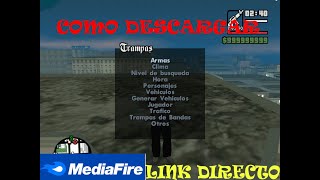 COMO DESCARGAR MOD MENU DE TRAMPAS PARA GTA SAN ANDREAS [upl. by Rugen]