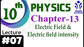 Electric field and electric field intensity  Chapter 13  Physics Class 10th  Lec  7 [upl. by Paik]