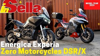 Energica Experia vs Zero Motorcycles DSRX  Test moto elettriche [upl. by Araeic]