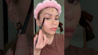 caramel eye look🤎 ig lesliemichelle grwm makeup beauty makeuptutorial glam [upl. by Lefty]