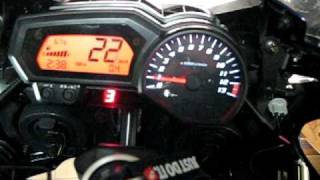 Gear indicator  Ganganzeige Yamaha FZ1 [upl. by Marceau180]