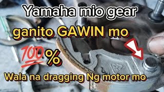 Yamaha mio gear dragging problem ganito GAWIN momotorcycle mio gearmio I 125hondaclick [upl. by Sapphire]