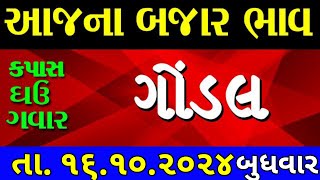 Commodity price 16102024 gondal marketing yard na bhav  saurashtra ajna bajar bhavcommodity rate [upl. by Ytsirhk]