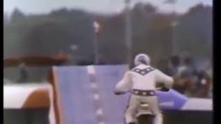 Evel Knievel Kings Island 1975  Farthest Successful Jump at 133 feet [upl. by Anyahc]