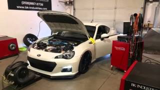 BK Industries HKS GT supercharged BRZ dyno run 93octane [upl. by Elodea194]