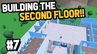 Building the 2nd Floor to My DREAM Hospital in Roblox Your Hospital  7 [upl. by Oag816]