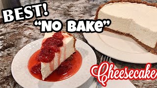 Best No Bake Cheesecake Recipe  EASY Vanilla Cheesecake  No Gelatin [upl. by Laetitia648]