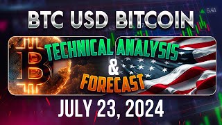 Latest BITCOIN BTCUSD Forecast and Technical Analysis for July 23 2024 [upl. by Rakel]