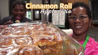 Cinnamon Roll Apple Pie🍏  This Right Here Hits Different In A Good Way  Its So Good  THANK YOU [upl. by Wildon89]