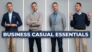 The ULTIMATE Business Casual Capsule Wardrobe  15 Menswear Wardrobe Essentials [upl. by Duleba]