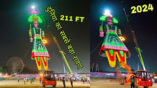 World Tallest Ravan 2024 😱 duniya ka sabse bada ravan  Dwarka Sector 10 Ravan 2024  Ravan Making [upl. by Combs]