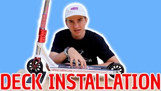 HOW TO PUT ON A NEW SCOOTER DECK [upl. by Staw379]