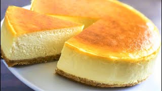 Simple New York Style Cheese Cake  Cheesecake Recipe Easy [upl. by Anurb]