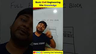 Basic Civil Engineering Site Knowledge learningciviltechnology shorts civilengineering [upl. by Nairod]