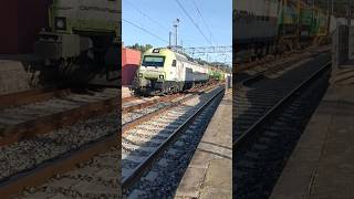 601 bitrac captrainteco por Castellbisbal hacia miranda de Ebro trenes con saludo [upl. by Abbotsun]