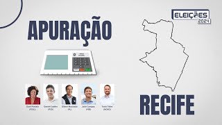 ELEIÇÕES 2024 Resultado da apuração de votos para prefeito e vereadores do Recife [upl. by Ameluz]