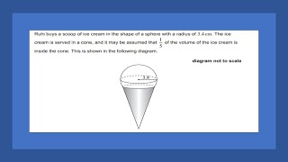 AI SL Problem 8 Paper 1 May 2023 TZ2 VolumeSurface area [upl. by Ardnuahsal]