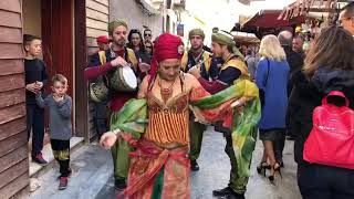 Danza Árabe Mercado Medieval Mercedes Campello Grupo Música y Danza Árabe El Laff [upl. by Lytton]