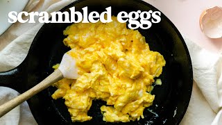 SCRAMBLED EGGS  How To Make Perfect Scrambled Eggs for Breakfast [upl. by Thor]