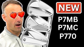 NEW TaylorMade P7MB P7MC amp P770 Irons [upl. by Saxen30]