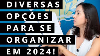 Todos os meus PLANNERS para 2024  Horizontal vertical mensal calendários e mais [upl. by Naelcm111]