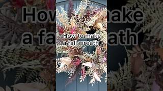 How to make a fall wreath step by step wreath diyfallwreath wreathmaker falldecor [upl. by Holmann430]