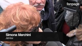 I funerali di Virna Lisi lultimo saluto di amici e colleghi [upl. by Giarc]