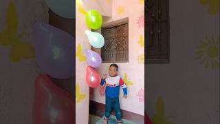 Lam no bong bay nhan qua bat ngol Burst balloons to receive surprise shortvideoviral [upl. by Valenba]