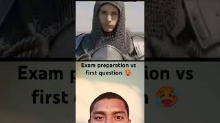 Exam preparation Vs first question 😂 shorts shortvideo exam [upl. by Troy]