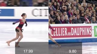 Evgenia Medvedeva vs Yuna Kim SP 9 Years Apart [upl. by Hoang]