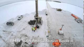 Manitoba Hydro Bipole III – foundation installation [upl. by Acnaib347]