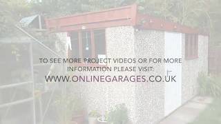 Online Garages  New Pent Roof Concrete Workshop [upl. by Tireb]