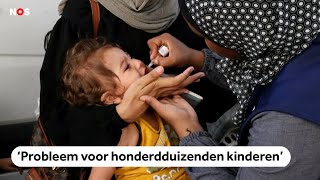 Grootschalige vaccinatiecampagne tegen polio start in de Gazastrook [upl. by Erdnua]