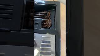 Delonghi Eletta Cappuccino How to Add Coffee Beans☕ [upl. by Marylynne348]