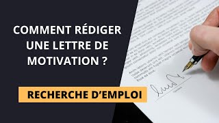 LES MEILLEURES ASTUCES POUR ÉCRIRE UNE LETTRE DE MOTIVATION IMPACTANTE [upl. by Harris]