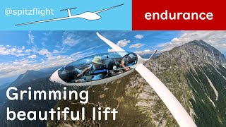 Grimming  Segelfliegengliding  Beautiful lift [upl. by Ynogoham649]