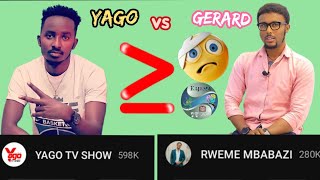 YAGO Vs GERARD Mbabazi 💪😱 Ninde urenze YagoTvSHOW Gerardmbabazi [upl. by Assillem]