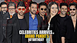 Celebrities arrives at Anand Pandit’s 60th Birthday Bash  Salman Khan Shahrukh Khan Amitabh B [upl. by Dena]