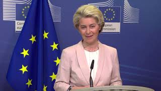 What a historic moment Albania and North Macedonia come closer to the European Union Von der Leyen [upl. by Pigeon420]