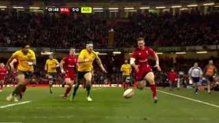 Australia vs Wales End of Year Tour 2013 HD [upl. by Ralyt]