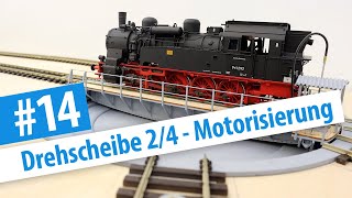 Kleine Spur 0 Anlage Teil 14 48ft Drehscheibe von Kitwood Hill Models 24 – Motorisierung [upl. by Haramat130]