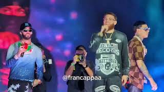 ANUEL AA CANTA PACTO REMIX JUNTO A LUAR LA L Y HADES 66 EN  Vibra Urbana 2024 Miami [upl. by Brozak]