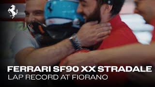 The Ferrari SF90 XX Stradale sets a lap record at Fiorano [upl. by Pollux]