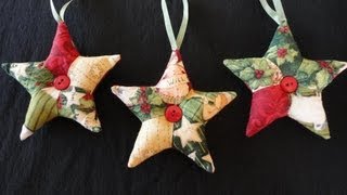 Patchwork Star Ornaments [upl. by Amat269]