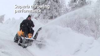 Stiga Park with 2stage snow thrower [upl. by Ellehcir]