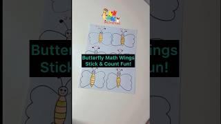 Stick Count add amazing butterfly fine motor skills activity for ur kids finemotorskills activity [upl. by Yttap]